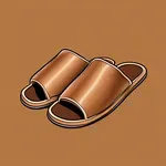 brown leather sheepskin slippers image